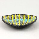 Ingrid Atterberg (Fiorella 1958) Triangular Bowl with Linear Decor 17 cm