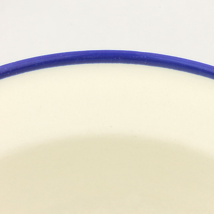 Lisa Larson (Jang 1986) Deep Plate with Blue Border 20 cm  [Sample Images]