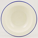 Lisa Larson (Jang 1986) Deep Plate with Blue Border 20 cm (II)  [Sample Images]