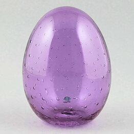 Oiva Toikka (2021) Annual Glass Egg Kesuri Amethyst 12 cm