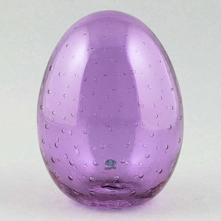 Oiva Toikka (2021) Annual Glass Egg Kesuri Amethyst 12 cm