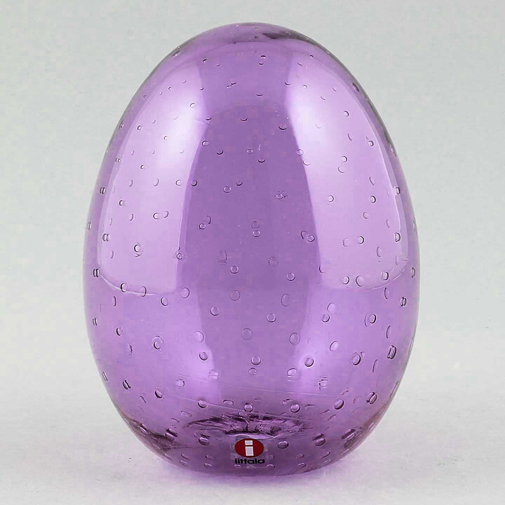 Oiva Toikka (2021) Annual Glass Egg Kesuri Amethyst 12 cm