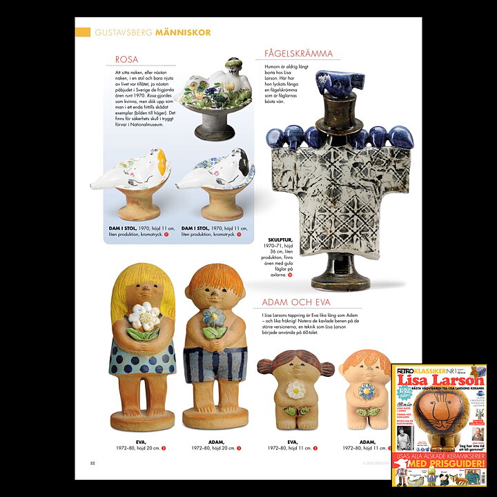Lisa Larson (Adam & Eva 1972) Boy Figurine Adam (Small)
