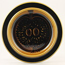 Gunvor Olin-Grönqvist (Fructus 1960) Brown Plate with Apple Decor 20 cm  [Sample Images] (II)