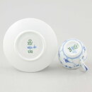 Royal Copenhagen (Blue Fluted 20th Century) Ribbed Coffee Cup with Saucers #298  [Sample Images]