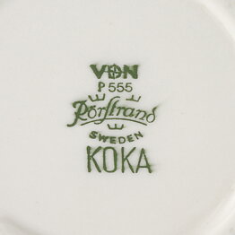 Hertha Bengtsson (Koka 1953) Teacup with Blue Linear Decor 12 cm (No Saucer) [Sample Images]  (II)