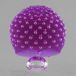 Oiva Toikka (2021) Annual Cube with Violet/Clear Glass (New)