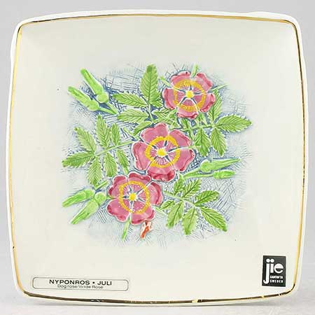 Aimo Nietosvuori Jie Månadsblommor Nyponros (Dog Rose), model 733/7, July