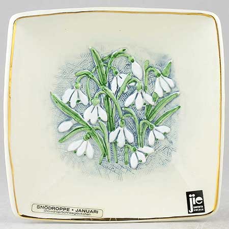 Aimo Nietosvuori Jie Månadsblommor Snödroppe (Snowdrop), model 733/1, January