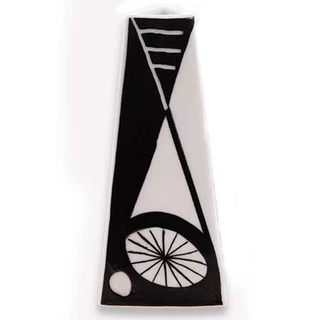 Alf Jarnestad Karlskrona Alfa Three-sided vase, height 15 cm