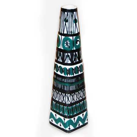 Alf Jarnestad Karlskrona Alfa Four-Sided vase, height 19 cm