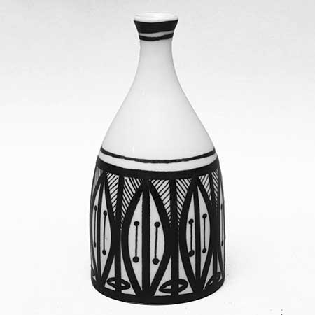 Alf Jarnestad Karlskrona Alfa Bottle Vase, height 19 cm
