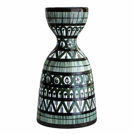 Alf Jarnestad Karlskrona Alfa Hourglass Vase, height 17 cm