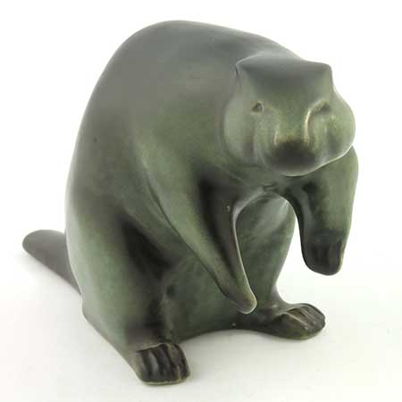 Arabia animal Beaver, length 22 cm (8.7 in), Ulf Tikkanen