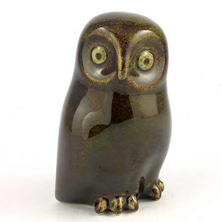 Arabia animal Owl, height 9 cm (3.5 in), unknown designer