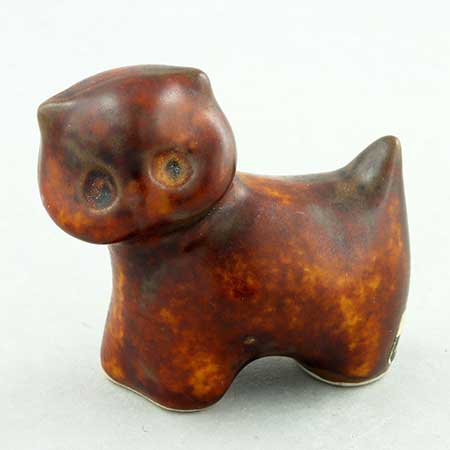 Arabia animal Cat, length 4 cm (1.6 in), unknown designer