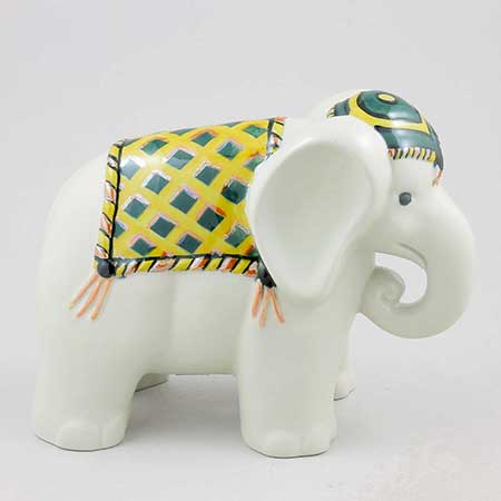 Arabia animal Elephant, length 21 cm (8.3 in), Inkeri Seppälä