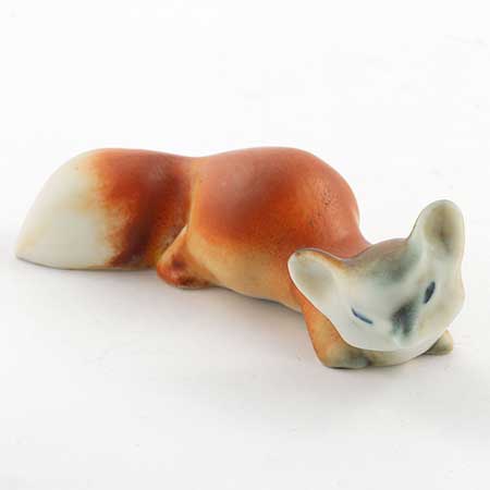 Arabia animal Fox, length 8 cm / 3.1 in, Raili Eerola