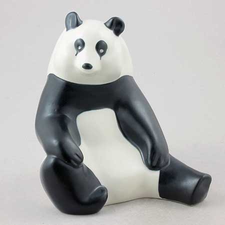Arabia animal Panda, height 17 cm (6.7 in), Lillemor Mannerheim