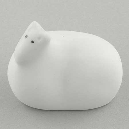 Arabia animal White sheep, length 5 cm / 2.0 in, Heljä Liukko-Sundström
