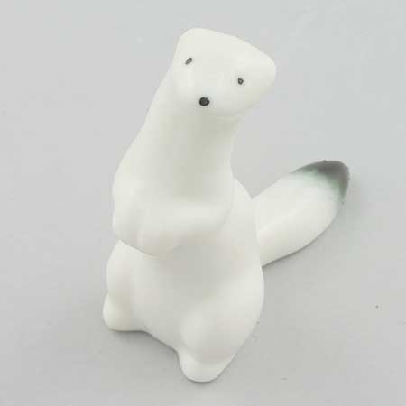 Arabia animal Weasel, height 7 cm (2.8 in), Raili Eerola