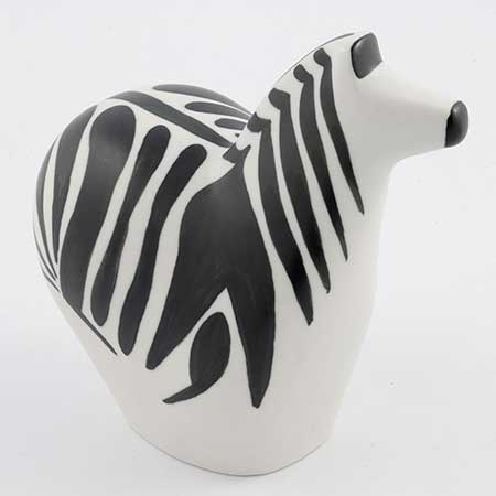 Arabia animal Zebra, height 15 cm (5.9 in), Lillemor Mannerheim