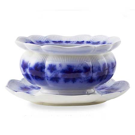 Arthur Percy Rörstrand Vinranka Sauce bowl with dish, height 9,5 cm