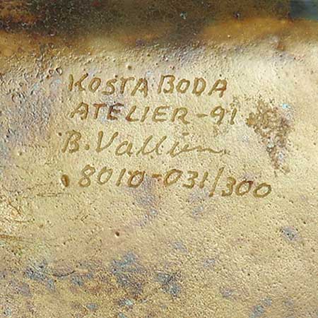 Bertil Vallien Atelier Objects loser side mark