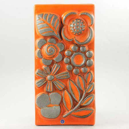 Berit Ternell Upsala-Ekeby Fleur Wall plaque 0111T, height 30 cm