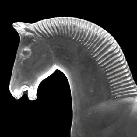 Bertil Vallien Boda Noah Horse, length 18 cm