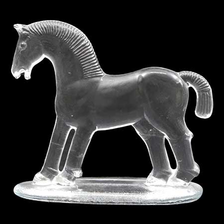 Bertil Vallien Boda Noah Horse, length 18 cm