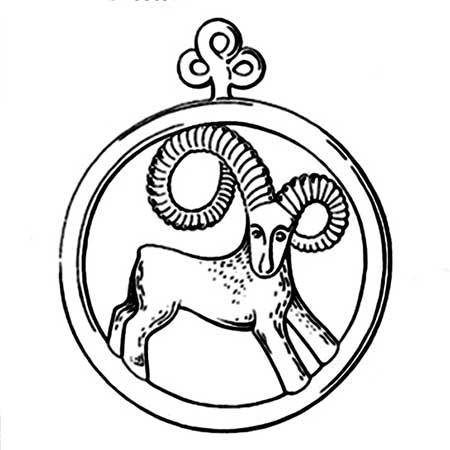 Bertil Vallien Kosta Boda Zodiacs Capricorn, diameter 22 cm
