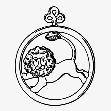 Bertil Vallien Kosta Boda Zodiacs Leo, diameter 22 cm