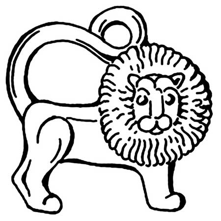 Bertil Vallien Kosta Boda Zodiacs Leo, diameter 22 cm
