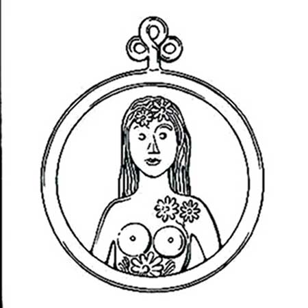 Bertil Vallien Kosta Boda Zodiacs Virgo, diameter 22 cm
