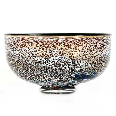Bertil Vallien Kosta Boda Meteor Bowl (model 59321), diameter 18 cm