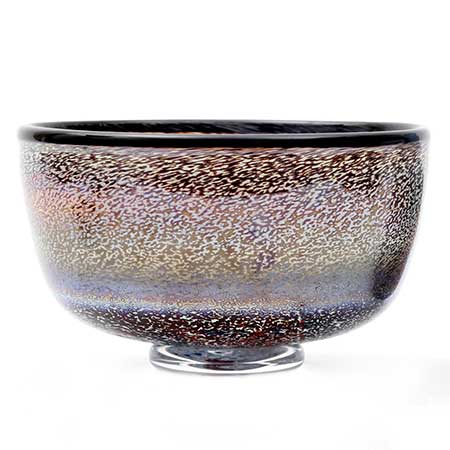 Bertil Vallien Kosta Boda Meteor Bowl (model 59322), diameter 24 cm