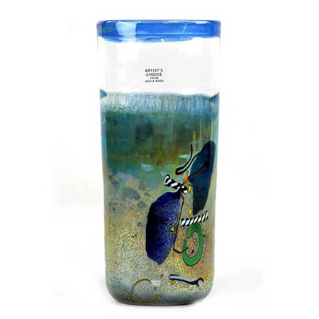 Bertil Vallien Kosta Boda Meteor Vase (model 40234), height 24 cm