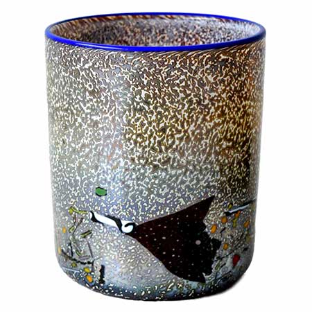 Bertil Vallien Kosta Boda Meteor Vase (model 49532), height 18 cm