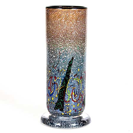 Bertil Vallien Kosta Boda Meteor Vase (model 49533), height 27 cm