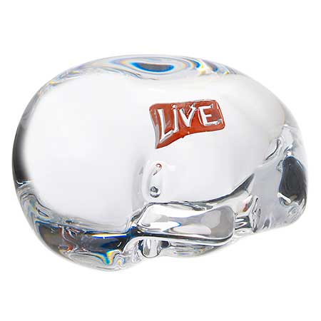 Bertil Vallien Kosta Boda Thoughts Live (model 90757), height 6 cm