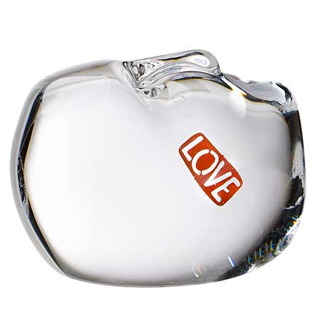 Bertil Vallien Kosta Boda Thoughts Love (model 90759), height 6 cm