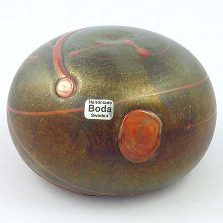 Bertil Vallien Volcano Figurin (modell 98944), diameter 10 cm
