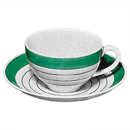 Bibi Breger Gustavsberg Cups La Ronde grön (teacup)