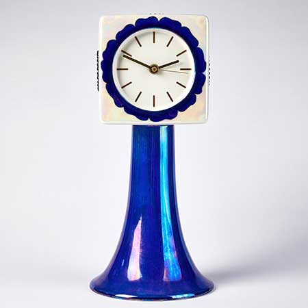 Birger Kaipiainen Arabia Florence Blue clock, height 38 cm