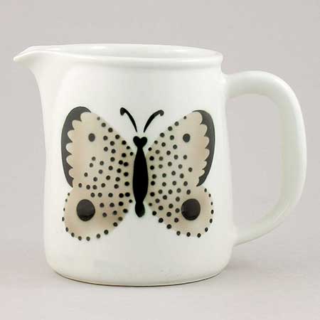 Birger Kaipiainen Arabia Perho Pitchers Gray Perho pitcher, height 12,5 cm (1 litre), model FL2