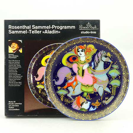 Björn Wiinblad Nymölle An Aladin plate with original box