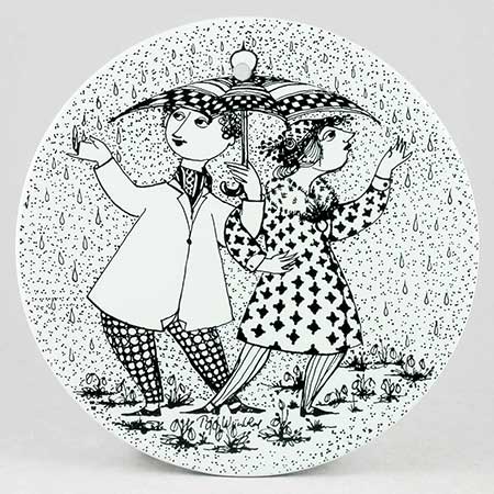 Björn Wiinblad Nymölle Month Wall Plaques Konflikt (April)