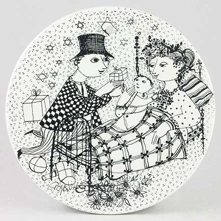 Björn Wiinblad Nymölle Month Wall Plaques Mirakel (December)