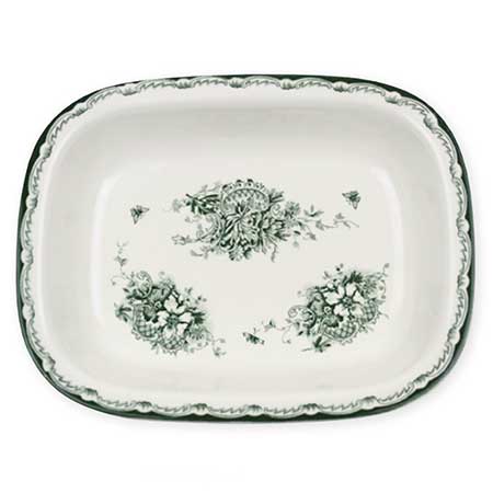 Carl-Harry Stålhane Rörstrand Gröna Anna Dish, length 24 cm